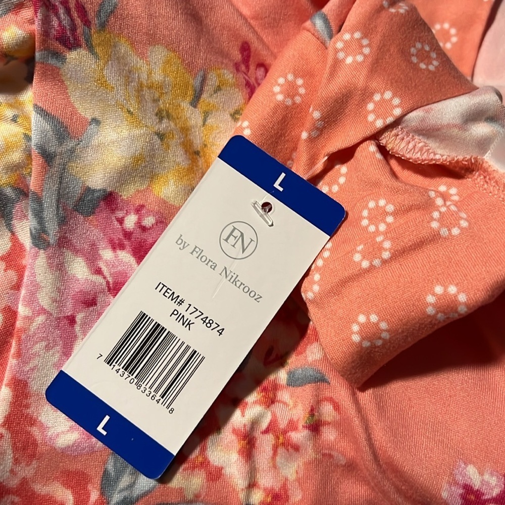 NWT Flora Nikrooz Women’s 3-piece Pajamas Set butter soft M L XL pink - Picture 6 of 7